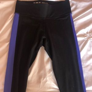 Black, grey, white and purple PINK leggings